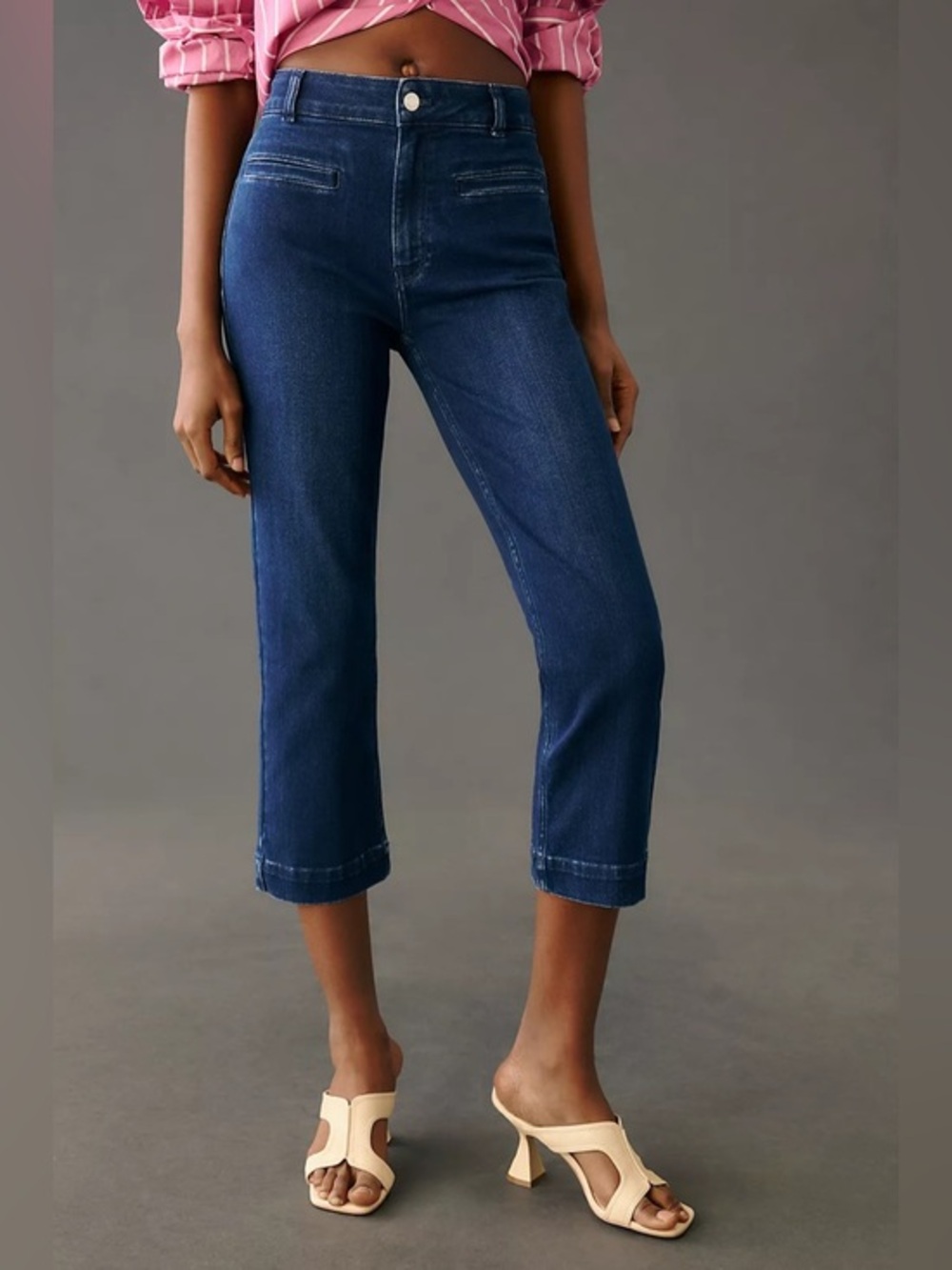 Anthropologie Maeve The Essential Slim High-Rise Straight Jeans